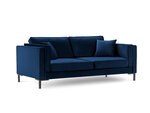 Trivietė sofa Luis 3, mėlyna/juoda