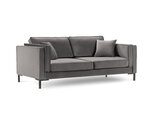 Трехместный диван Luis 3, светло-серый/черный цвет