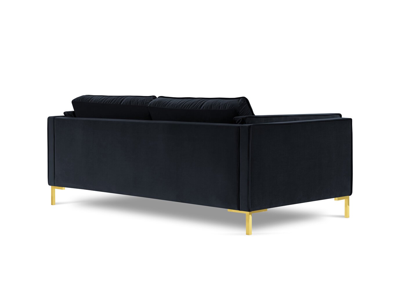 Keturvietė sofa Luis 4, tamsiai mėlyna/auksinė kaina ir informacija | Sofos | pigu.lt