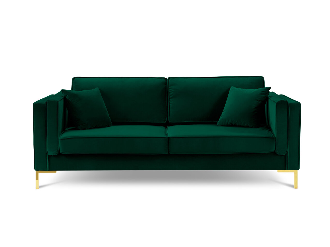 Keturvietė sofa Luis 4, žalia/auksinė kaina ir informacija | Sofos | pigu.lt