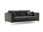 Четырехместный диван Luis 4, темно-серый/золотистый
