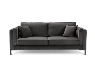 Keturvietė sofa Luis 4, tamsiai pilka/juoda kaina ir informacija | Sofos | pigu.lt