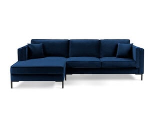 Угловой диван Luis 5, синий/черный цвет цена и информация | Диваны | pigu.lt