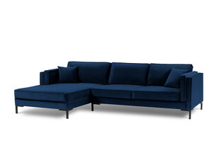 Угловой диван Luis 5, синий/черный цвет цена и информация | Диваны | pigu.lt
