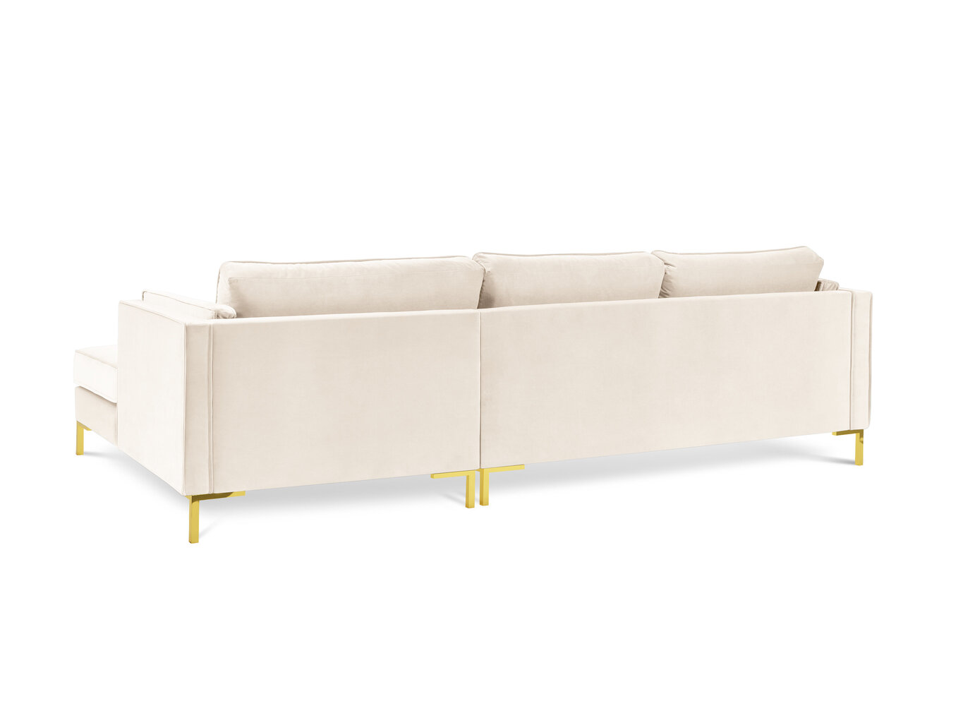 Kampinė sofa Luis 5, smėlio/auksinės spalvos цена и информация | Sofos | pigu.lt