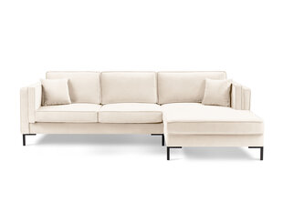 Kampinė sofa Luis 5, smėlio spalvos/juoda kaina ir informacija | Sofos | pigu.lt