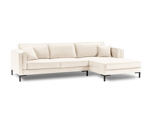 Kampinė sofa Luis 5, smėlio spalvos/juoda kaina ir informacija | Sofos | pigu.lt