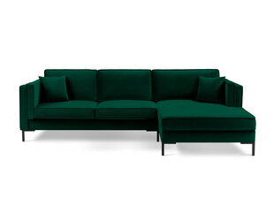 Kampinė sofa Luis 5, žalia/juoda kaina ir informacija | Sofos | pigu.lt