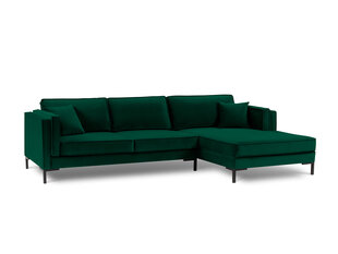 Kampinė sofa Luis 5, žalia/juoda kaina ir informacija | Sofos | pigu.lt