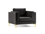 Кресло Luis 1, темно-серый/золотой цвет