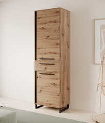 Шкаф ADRK Furniture Aria, коричневый/черный цвет цена и информация | Шкафчики в гостиную | pigu.lt