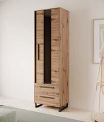 Витрина ADRK Furniture Aria 200, коричневый/черный цвет цена и информация | Витрины, серванты | pigu.lt