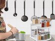 Besisukantis virtuvės organizatorius, baltas kaina ir informacija | Virtuvės įrankiai | pigu.lt