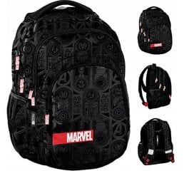 Trijų skyrių mokyklinė kuprinė Avengers Paso, 18l, juoda kaina ir informacija | Kuprinės mokyklai, sportiniai maišeliai | pigu.lt