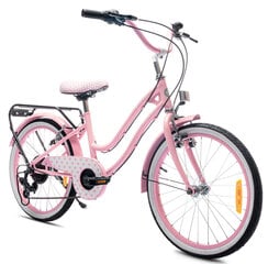 Vaikiškas dviratis Sun Baby J03.016.4.7 Heart 20", rožinis kaina ir informacija | Dviračiai | pigu.lt