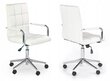 Biuro kėdė Halmar Gonzo 2, balta kaina ir informacija | Biuro kėdės | pigu.lt