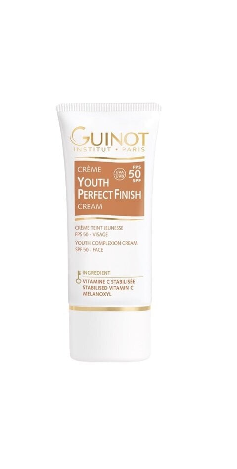 Veido priežiūros rinkinys brandžiai odai Guinot Youth Perfect Finish: veido kremas SPF50, 30 ml + makiažo valiklis Matis Essential Micellar Water, 400 ml kaina ir informacija | Veido kremai | pigu.lt