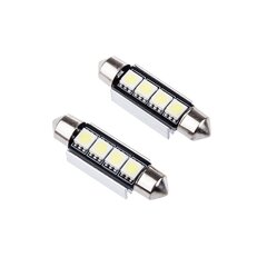 Лампа автомобильная светодиодная EinParts C10W Festoon 36mm 6000K CanBus 12V - 2 шт. цена и информация | Автомобильные лампочки | pigu.lt