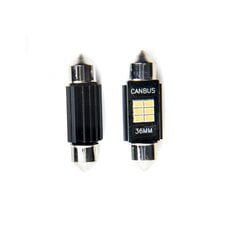 Лампа автомобильная светодиодная EinParts C5W Festoon 36mm 5000K CanBus 12V - 2 шт. цена и информация | Автомобильные лампочки | pigu.lt