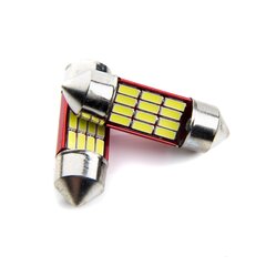 Лампа автомобильная светодиодная EinParts C10W Festoon 31mm 6000K CanBus 12V - 2 шт. цена и информация | Автомобильные лампочки | pigu.lt