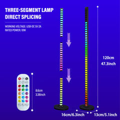 Balsu valdoma LED išmanioji muzikinė kolonėlė (1,2 m), APP valdymas kaina ir informacija | Garso kolonėlės | pigu.lt