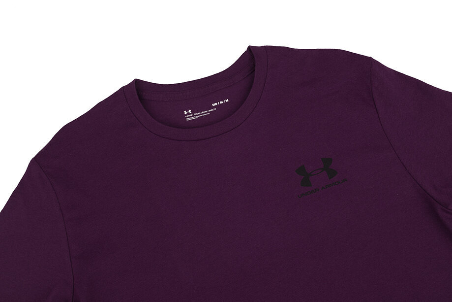 Marškinėliai vyrams Under Armour Sportstyle Left Chest SS 1326799 572, violetiniai kaina ir informacija | Vyriški marškinėliai | pigu.lt