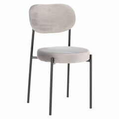 Кресло Camile с бархатной серой обивкой цена и информация | Стулья для кухни и столовой | pigu.lt