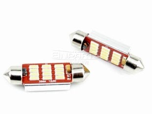 Лампа автомобильная светодиодная EinParts C10W Festoon 39mm 3000K CanBus 12V - 2 шт. цена и информация | Автомобильные лампочки | pigu.lt