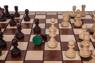 Mediniai šachmatai, šaškės ir nardai, 40x40 cm kaina ir informacija | Stalo žaidimai, galvosūkiai | pigu.lt