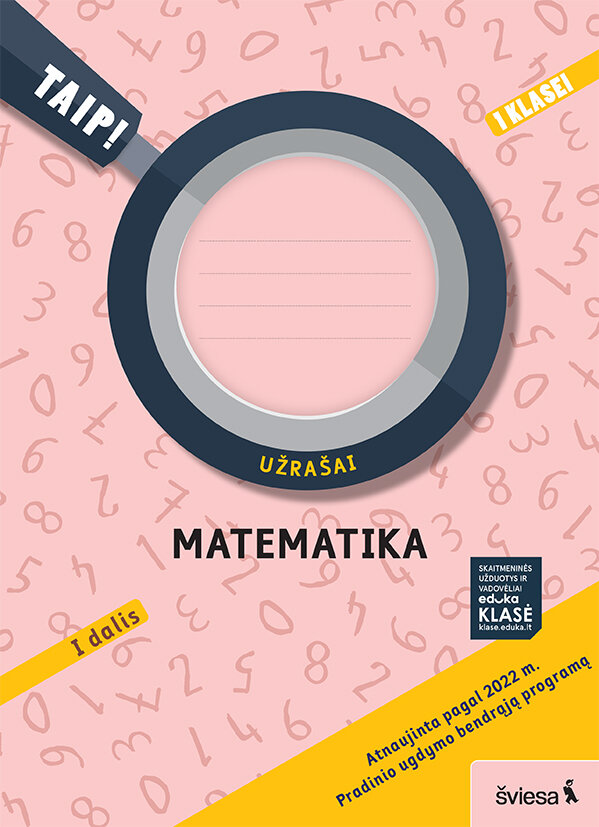 Matematika. Užrašai 1 klasė, 1 dalis цена и информация | Pratybų sąsiuviniai | pigu.lt