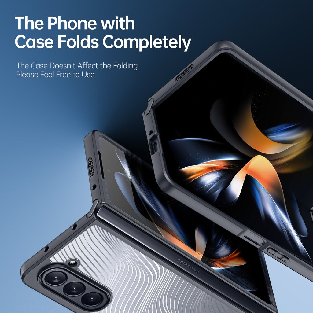 Dėklas Dux Ducis skirtas Samsung Galaxy Z Fold5, skaidri kaina ir informacija | Telefono dėklai | pigu.lt