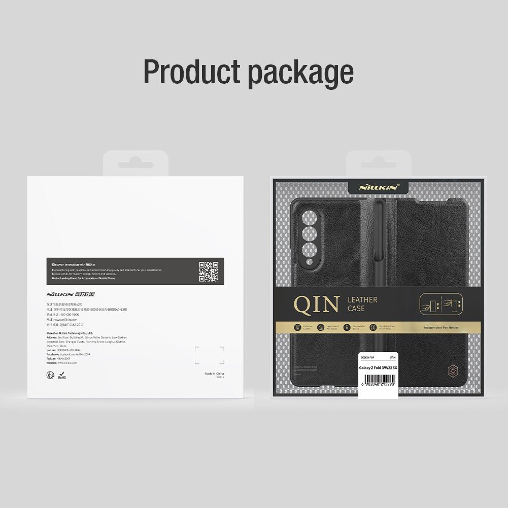 Nillkin Qin Leather Case kaina ir informacija | Telefono dėklai | pigu.lt