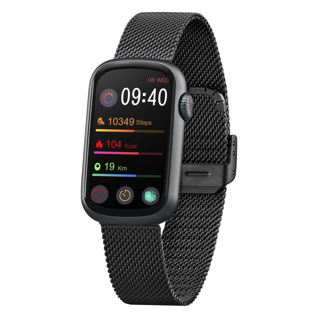 Garett Wave RT Black kaina ir informacija | Išmanieji laikrodžiai (smartwatch) | pigu.lt