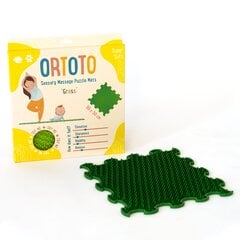 Ortoto Коврик-Пазл Трава / Мягкий (изумрудно зеленый) цена и информация | Развивающие коврики | pigu.lt