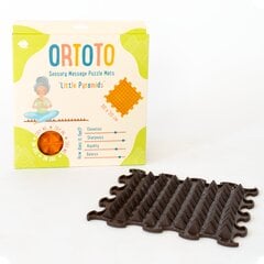 Ortoto Коврики-пазлы Маленькие Пирамидки (тёмно-шоколадный) цена и информация | Развивающие коврики | pigu.lt