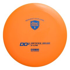 Diskgolfo diskas Discmania Distance Driver S-line DD3, oranžinis kaina ir informacija | Diskgolfas | pigu.lt