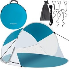Пляжная палатка Trizand 20974, синяя/белая цена и информация | Палатки | pigu.lt