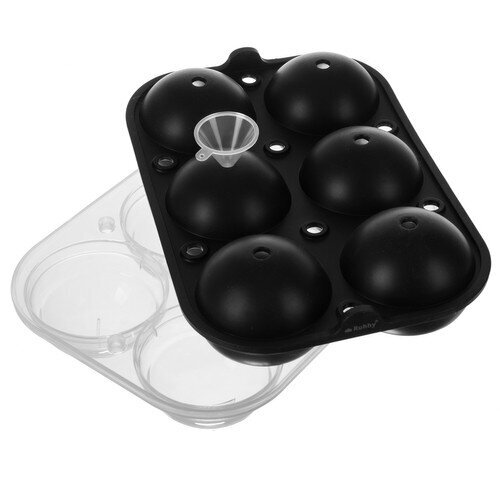 Silikoninė forma ledo kamuoliukams Ruhha 20989, juoda kaina ir informacija | Virtuvės įrankiai | pigu.lt