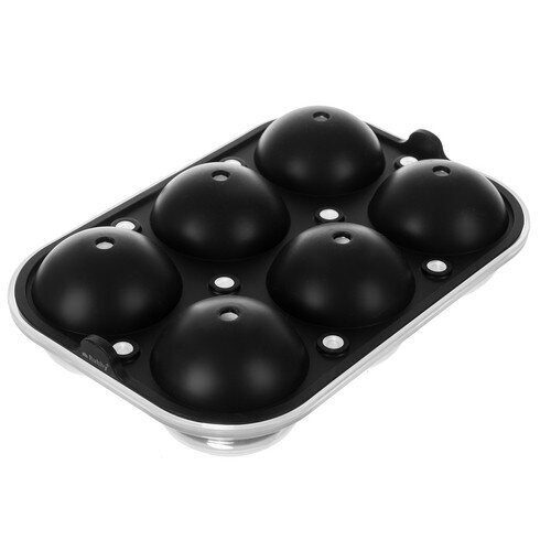 Silikoninė forma ledo kamuoliukams Ruhha 20989, juoda kaina ir informacija | Virtuvės įrankiai | pigu.lt