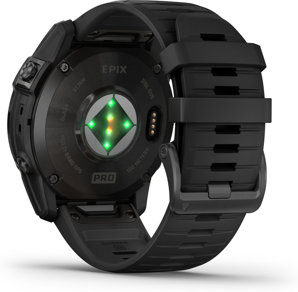 Garmin epix Pro Gen 2 Slate Gray/Black 51mm kaina ir informacija | Išmanieji laikrodžiai (smartwatch) | pigu.lt