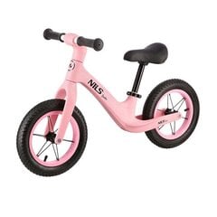 Беговел Nils Fun RB100 розовый цена и информация | Балансировочные велосипеды | pigu.lt