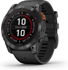  Garmin Fenix 7X Pro Solar Slate Grey 010-02778-01 цена и информация | Смарт-часы (smartwatch) | pigu.lt