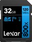 Lexar Professional 800X Sdhc kaina ir informacija | Atminties kortelės fotoaparatams, kameroms | pigu.lt