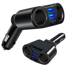 Automobilinis USB kroviklis / cigarečių degiklio lizdo šakotuvas Verk Group, 13 x 9 x 3,5 cm kaina ir informacija | Automobilių 12V el. priedai | pigu.lt