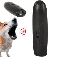 Ultragarsinis šunų repelentas dresiravimo žibintuvėliui, juodas цена и информация | Средства для дрессировки собак | pigu.lt