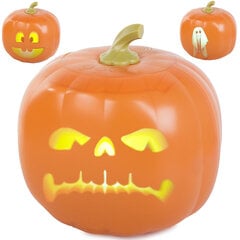 Šviečianti moliūgo dekoracija Pumpkin animation projector halloween night, oranžinė kaina ir informacija | Dekoracijos šventėms | pigu.lt
