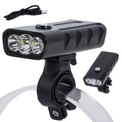 Front bike light led cree xm-l t6 цена и информация | Велосипедные фонари, отражатели | pigu.lt