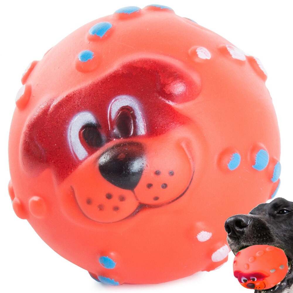 Šunų žaislas girgždantis Dog toy, raudonas kaina ir informacija | Žaislai šunims | pigu.lt