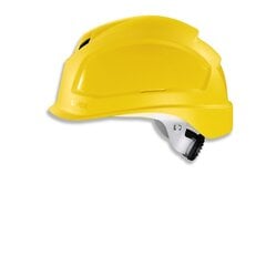 Защитный шлем Pheos BS-WR, желтый, переменная вентиляция спереди/сзади, 55-61 см цена и информация | Защита для лица и головы | pigu.lt