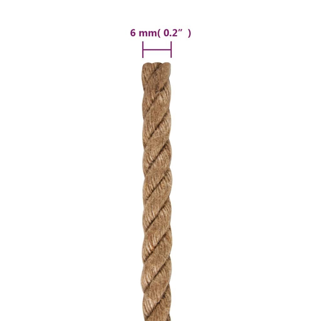 Džiuto virvė, 25m x 6mm цена и информация | Sodo įrankiai | pigu.lt